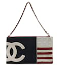 Chanel Chocolate Bar Coco Mark Chain Pouch Handbag