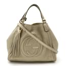 Borsa a mano Gucci Soho con frange in G intrecciato