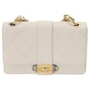 Chanel Matelasse White Calf Shoulder Bag