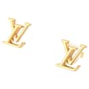 Louis Vuitton Gold Plated Stud Earrings