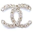 Chanel Coco Mark Rhinestone Brooch