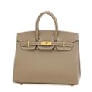 Bolsa Hermes Birkin 25 em Epsom Etoupe - Hermès