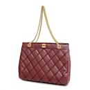 Chanel Bordeaux Lambskin Shoulder Bag