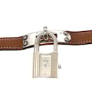 Hermes Kelly Damen Silber Quarz Armbanduhr - Hermès