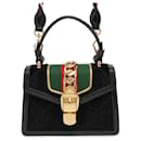 Gucci Sylvie Velour Handbag