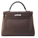 Hermes Kelly 32 Handtasche mit innerer Naht Verso - Hermès