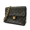 Chanel Black Lambskin Shoulder Bag