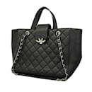 Chanel Black Caviar Leather Handbag