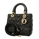 Bolso de cuero Cannage Lady de Christian Dior