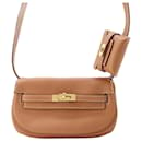 Hermes Kelly Move Shoulder Bag in Gold Swift Leather - Hermès