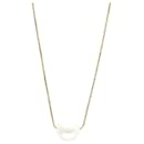 Tasaki 18K Yellow Gold Pearl Pendant Necklace