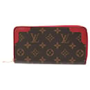 Portefeuille Zippy Monogram Louis Vuitton en Cerise