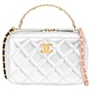 Chanel Matelasse Small Vanity Chain Handbag