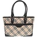 Burberry Nova Check Canvas/Leder Handtasche