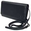 Cartera de cadena/hombro de cuero nappa negro Loewe