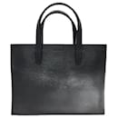 Bolsa tote de couro preto Loewe