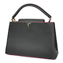 Louis Vuitton Handtasche Taurillon Capucines MM Schwarz