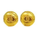 Orecchini a clip placcati oro Chanel