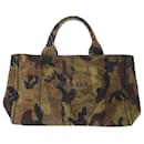 Bolsa de lona camuflada para mulheres Prada Canapa Tote