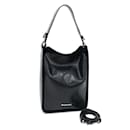 Bolsa de ombro de couro preto Balenciaga