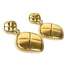 Chanel Metal Gold Clip Earrings