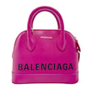 Sac à main en cuir Balenciaga Ville XXS