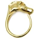 Hermes Cheval Metal Band Ring in Gold - Hermès