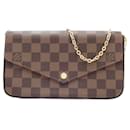 Pochette Felicie Chaîne de Portefeuille Damier Louis Vuitton