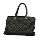 Chanel Black Caviar Leather Tote Bag