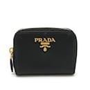 Prada Saffiano Round Coin Case