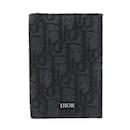 Christian Dior Black Canvas Card Case