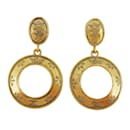 Chanel Gold Plated Clip Earrings