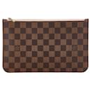 Pochette Damier Louis Vuitton en marron et rose ballerine