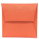 Hermes Bastia Coin Case in Orange Chevre Leather - Hermès