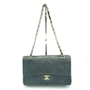 Bolsa de ombro com corrente Chanel Matelassé Double Flap