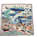 Hermes Carre Gean 140 LOCOMOTION Cashmere Silk Scarf - Hermès