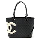 Chanel Cambon Line Coco Mark Large Tote Shoulder Bag