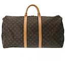 Louis Vuitton Monogram Keepall 55 Boston Bag