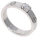 Bague Cartier Love en or blanc 18K avec diamant