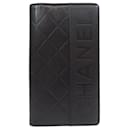 Chanel Black Calfskin Long Wallet