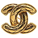 Chanel Coco Mark Matelasse Brooch