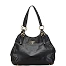 Bolso de cuero negro Prada