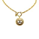 Chanel Coco Mark Gold Plated Necklace