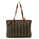 Fendi Pecan Stripe Tote Bag