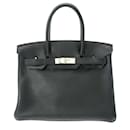 Sac à main Hermes Birkin 30 Noir T Stamp - Hermès