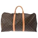 Louis Vuitton Monogram Keepall 50 Brown Canvas Boston Bag