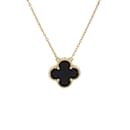 Van Cleef & Arpels Alhambra Onyx Necklace