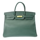 Sac à main Hermès Birkin 40 vert foncé