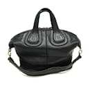 Sac à main en cuir noir Givenchy Nightingale