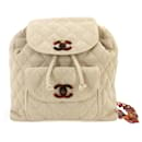 Mochila beige Matelassé Chanel